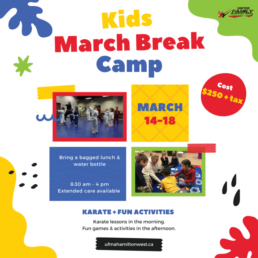 March Break Camp UFMA Martial Arts Hamilton West