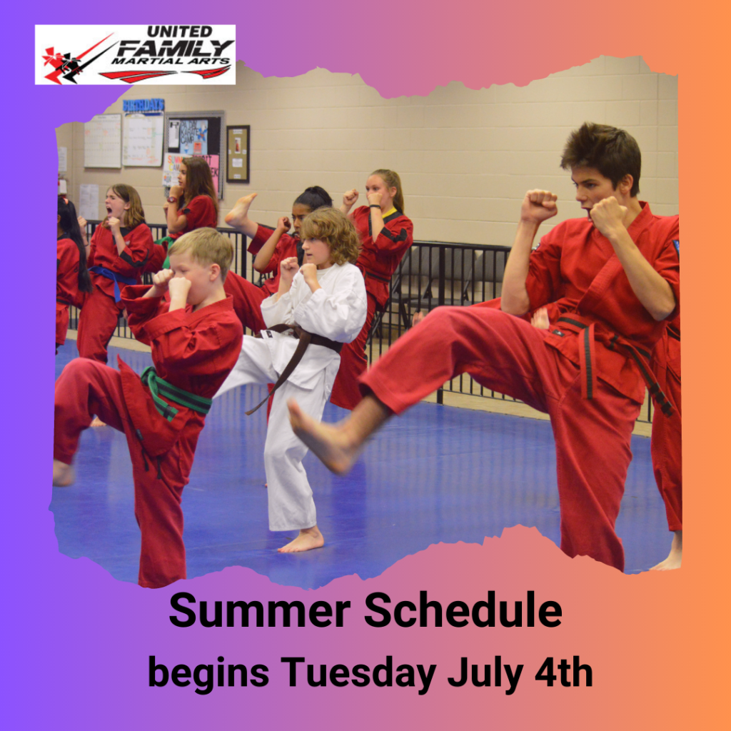 Summer Class Schedule UFMA Martial Arts Hamilton West